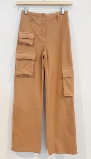 Wilfred‎ Aritzia Picture Cargo Pants 00 Sateen Wide Leg Gorpcore Baggy Utility thumbnail 1