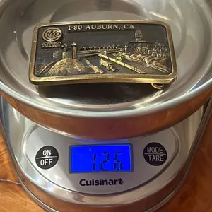 MKO I-80 Vintage Auburn, Ca Brass Buckle thumbnail 5