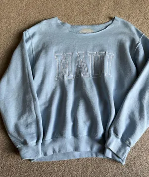 Blue Maui Crewneck Olive Lynn thumbnail 1