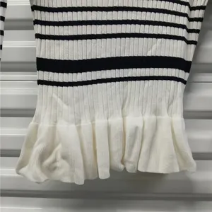 French Connection Crew Neck Peplum Sweater Womens Small Long Sleeve Stretch Knit thumbnail 7