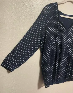 Polka Dot Semi Sheer Blouse | Shirt | Top thumbnail 3