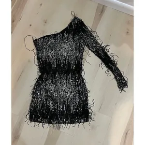 Identity NEW Women 1X Plus Size Flapper Retro Chic Shimmer Sequin Mini Dress thumbnail 3