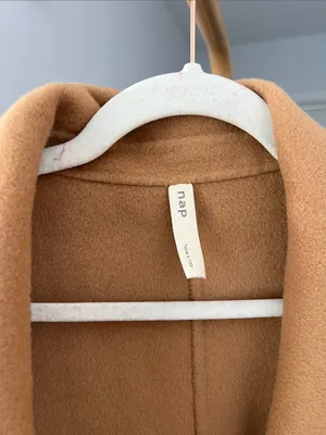 NWT Nap Loungewear Londyn Shawl Camel Tan 100% Merino Wool Oversized Long Coat S thumbnail 6