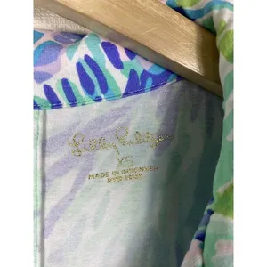Lilly Pulitzer Women UPF 50 Shift Dress Sz XS Floral Blue‎ Green Pink Resort thumbnail 6