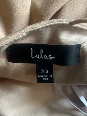 Perfection. Lulus Beige One Shoulder Dress XS Date Night thumbnail 12