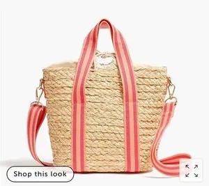 J.Crew Raffia tote bag thumbnail 1