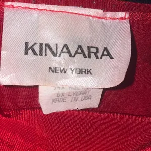 Kinaara red sparkly sleeveless evening gown thumbnail 5