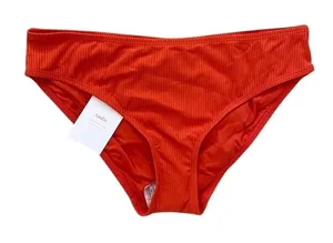 NWT Andie Swim The Bikini Rib Bottom Medium Coverage Low Rise Large Sire Orange thumbnail 1