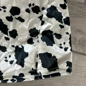 Monochrome Spaghetti Strap Mini Dress Black thumbnail 3
