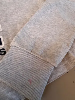 Hill brand Los Angeles Large Light Grey Pullover Cropped Hoodie Gray thumbnail 4