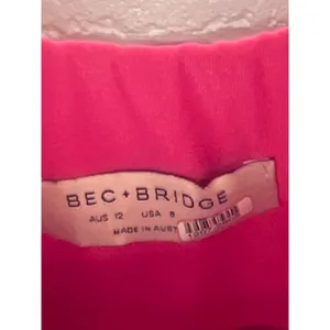 Bec & Bridge Size 8 Pink Amelie Scoop Neck Bodycon Bustier Mini Dress sexy thumbnail 4