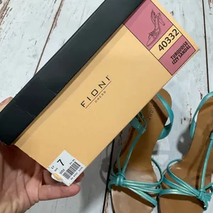 FIONI TURQUOISE‎ STRAPPY HEELED SANDALS thumbnail 8