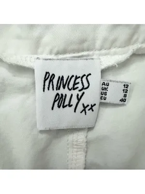Princess Polly Fallout Wide Leg High Rise Cargo Ankle Crop Cotton Pants Size 8 thumbnail 5