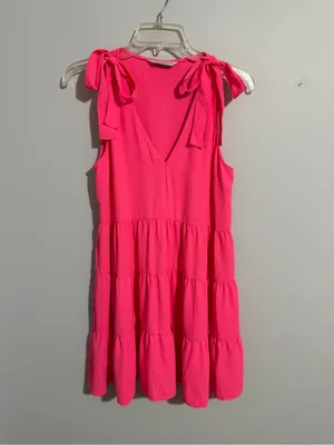 Amanda Uprichard Pruitt Dress in Pink Lacquer- Small thumbnail 3