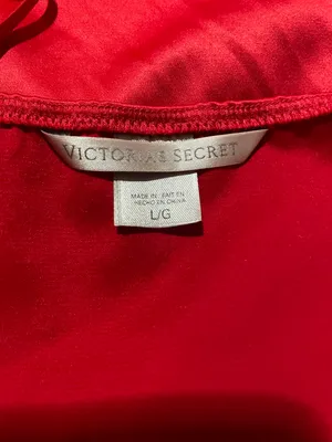 Victoria's Secret Cami Top Red w/ Black Lace thumbnail 8
