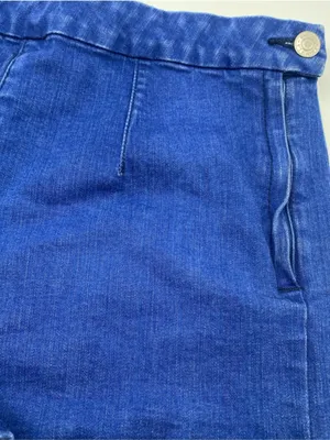 Jorts PacSun Denim Jean Shorts Mom High Waist Rise Sailor Zipper 29 Stretch Mini thumbnail 2