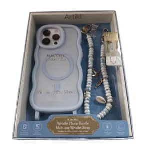 Artikl Ocean Mist iPhone 15 Pro Max MagSafe Case and Beaded Wristlet Bundle Blue thumbnail 1