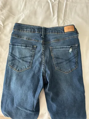 Dark Wash Destroyed High Waisted Jeggings thumbnail 5