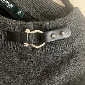 ✨Lauren Ralph Lauren Buckle Boatneck Grey Sz Large Sweater✨ thumbnail 10
