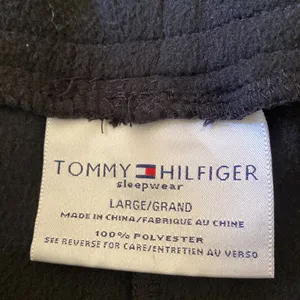 Tommy Hilfiger Black Flare Pajama Pants thumbnail 2