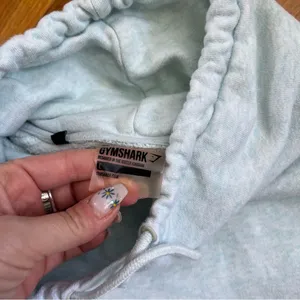 Light Blue Gymshark Hoodie Sz L thumbnail 4