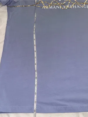 Armani Exchange Lavender Tee with Gold Accent Logo thumbnail 5