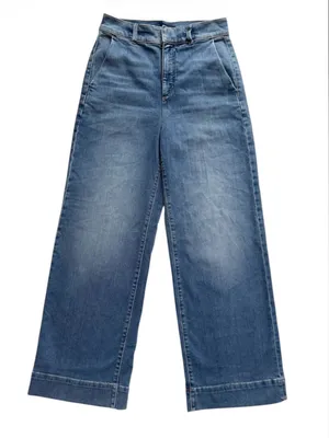 Ann Taylor The Trouser Wide Legged Jeans Size 4 thumbnail 1