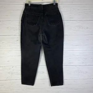 Vintage Sasson mom tapered jeans black high waisted womens size 11-12 (30X26) thumbnail 4