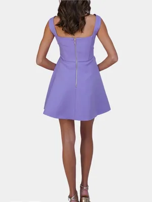 Elliatt Lavender Square-Neck Mini Dress thumbnail 2