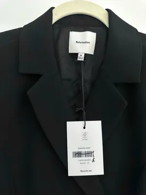Reformation Caden Blazer NWT Size Medium thumbnail 7