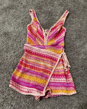 FashioNova Crochet Vacation Romper thumbnail 1