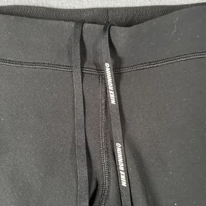 Nike Womens L Black Just Do It Spell Out Cycling Shorts Drawstring‎ Pockets thumbnail 4
