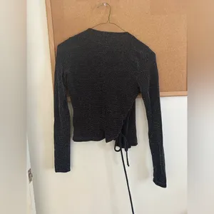 Urban Outfitters Sparkly Wrap Top thumbnail 2