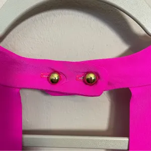 Amanda Uprichard 100% Silk Hot Pink Dress thumbnail 6