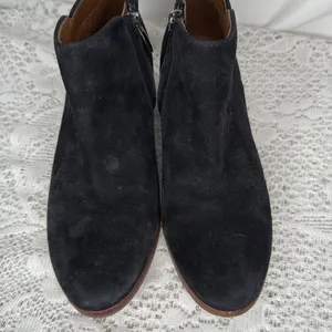 Sam Edelman Petty leather black heeled ankle boots booties sz 6.5 thumbnail 3