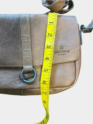 Wild West brown leather western crossbody thumbnail 12