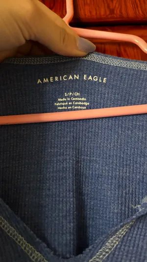 American Eagle Crop Top Blue thumbnail 4