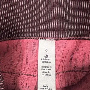 Lululemon Sculpt Short Electric Coral Pink Black seamless all sport High Waist 6 thumbnail 6