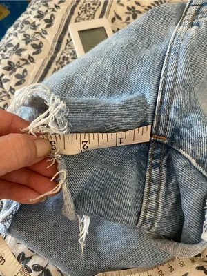 Madewell Relaxed Denim Medium Wash Cutoff Jean Shorts Button Fly 29 Basic boho thumbnail 10