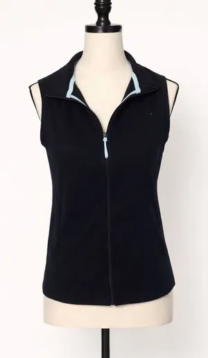 GAP Body Black Athletic Zip Vest Women’s Size S | Workout Running Gym Vest thumbnail 1