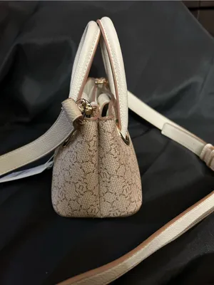 Nanette Lepore Almond Logo Junyper Mini Satchel Cream Handles & Strap NWT thumbnail 9
