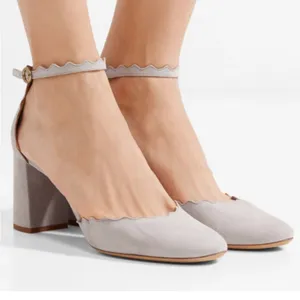 Chloe Lauren Scallop Ankle Strap D’ Orsay Pumps thumbnail 3