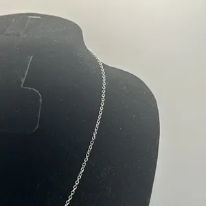 Vintage Cross Pendant Real Silver Cable Chain Plated Stainless Steel Womens New thumbnail 3