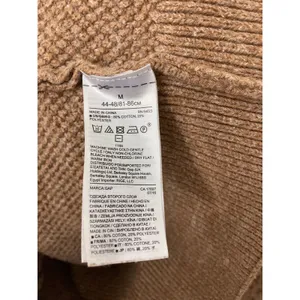 Gap Cottage Cozy Fall Indie Gritty Boho Cable Knit Oversize Brown Sweater Medium thumbnail 9