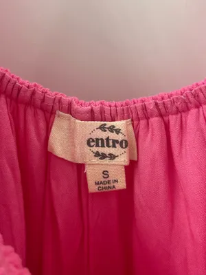 Entro pink puff sleeve dress thumbnail 4