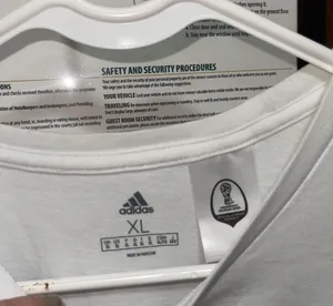Adidas White Graphic Soccer Ball Tee - Size XL thumbnail 3