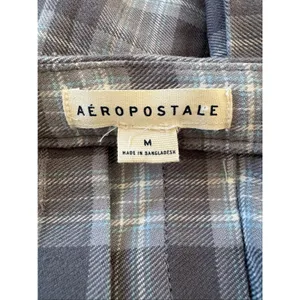 Aeropostale Gray & Blue Plaid Pleated Mini Skirt thumbnail 9