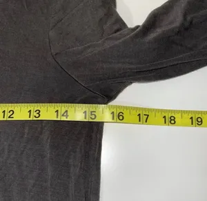 American Eagle Soft & Sexy Bell Sleeve Tee Gray Strappy V-neck thumbnail 9