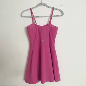 Alo Yoga Alosoft Courtside Tennis Dress Athletic Paradise Pink S thumbnail 7