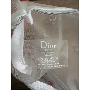 Christian Dior Embroidered Hearts Cosmetic Pouch thumbnail 4